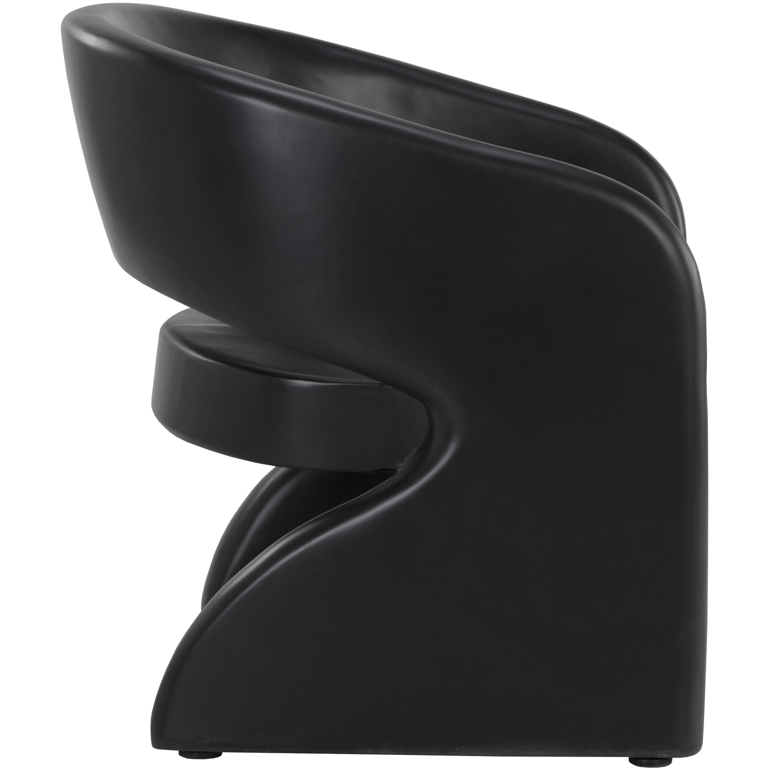 Cura Black Outdoor Lounge Chair